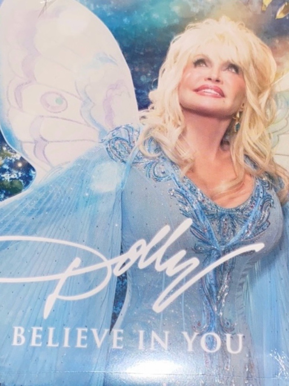 Dolly Believe In You Blue Inspirational Poster